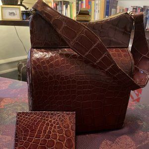Vintage Alligator Clasp Purse